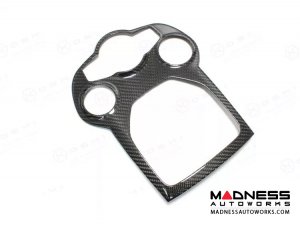 Alfa Romeo Giulia Central Console Trim - Center Tunnel Trim - Carbon Fiber - Pre '20 - RHD - Blue Candy